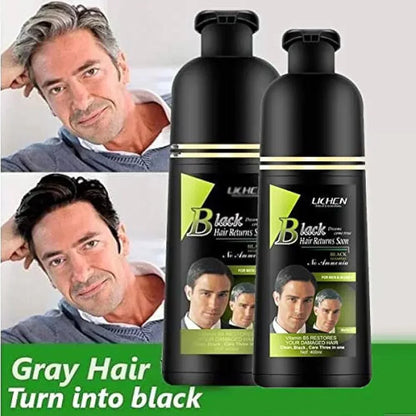 (200ml) Lichen Hair Color Shampoo For Men and Women